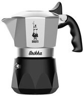 Bialetti - Brikka ezüst-fekete 2 személyes kotyogós kávéfőző