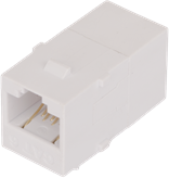 NIKOMAX Toldó, Coupler RJ45-RJ45, CAT6, patch panel kompatibilis, fehér - NMC-KJUE55C-WT