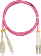 NIKOMAX - SC - LC, MM 50/125, duplex, 2m, magenta - NMF-PC2M4C2-SCU-LCU-002
