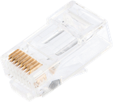 NIKOMAX Csatlakozó Dugó UTP, CAT6, 8P8C, RJ45, 50µ 100db-os csomag, átfűzhető - NMC-RJ88RZ50UE1-PT-100