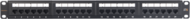 NIKOMAX Patch panel UTP, Essential Series, CAT6, 24 portos, szerszámmal szerelhető, 1U - NMC-RP24UE2-ES-1U-BK