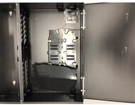 NIKOMAX Optikai falidoboz, duplex SC, 24 portos, fekete - NMF-WP48SC-IB-BK