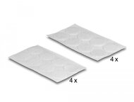 Delock Tépőzáras korongok, kerek 64 db.-os fehér