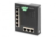 Assmann-DIGITUS 8 Port Gigabit Ethernet Hálózati Switch, Lapos, Ipari, Nem menedzselt - DN-651127