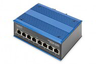 Assmann-DIGITUS 8 portos gigabites Ethernet hálózati kapcsoló, ipari, nem felügyelt - DN-651119