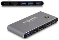 Delock HDMI KVM 8K 60 Hz kapcsoló USB 5 Gbps - 18647