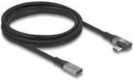 Delock USB 20 Gbps bővítőkábel, ívelt bal / jobb, USB PD 3.1 Extended Power Range 240 W 2 m - 81148"