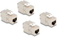 Delock Keystone modul, RJ45-aljzat Cat.6A STP 4 db.-os - 86050