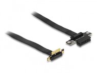 Delock PCI Expressz riser kártya x1 apa 90 -os szögben - x1 szlot kábellel 60 cm hosszú - 88024