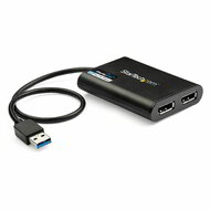 Startech - USB 3.0 - kettős DisplayPort adapter - USB32DP24K60