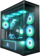 ARCTIC - Xtender számítógépház (with Vertical GPU Mounting) - Mirror Black - ACPCC00019A