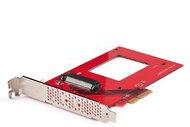 Startech - U.3 - PCIe adapterkártya, PCIe 4.0 x4 adapter 2,5"-os U.3 NVMe SSD-khez - PEX4SFF8639U3