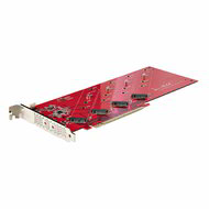 Startech - Négy M.2 PCIe adapterkártya - QUAD-M2-PCIE-CARD-B