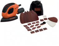 Black & Decker 55 W teljesítmény deltacsiszoló, csiszolópapír tartozékokkal - BEW230BCA-QS