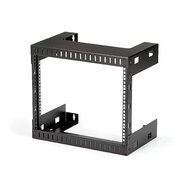 Startech - 2 oszlopos, 8U magas, nagy teherbírású, falra szerelhető hálózati rack, 19" - RK812WALLO