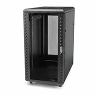 Startech - 4 oszlopos 18U szerver rack szekrény, zárható 19" - RK1836BKF