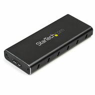 Startech - M.2 SSD ház M.2 SATA SSD-khez - USB 3.1 (10Gbps) USB-C kábellel - SM21BMU31C3