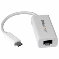 Startech - USB-C - Gigabit Ethernet adapter, fehér - US1GC30W