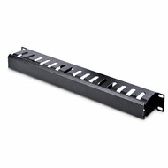 Startech - Vízszintes 1U szerver rack kábelrendező ujjcsatorna fedéllel - 19" - CMDUCT1UX