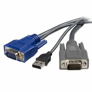 Startech - 1,8 méteres ultravékony USB VGA 2 az 1-ben KVM kábel - SVUSBVGA6