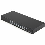 Startech - 16 portos 1U rackbe szerelhető USB KVM kapcsolókészlet OSD-vel és kábelekkel - SV1631DUSBUK