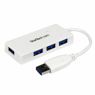 Startech - Hordozható 4 portos SuperSpeed ​​Mini USB 3.0 Hub - ST4300MINU3W
