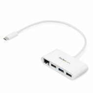 Startech - 3 portos USB-C Hub Gigabit Ethernettel - HB30C3A1GEA