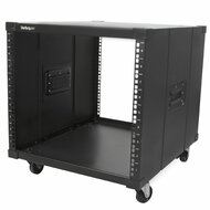Startech - 4 oszlopos 9U mobil, nyitott keretű szerverállvány, négyoszlopos hálózati rack kerekekkel, 19" - RK960CP