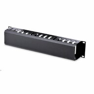 Startech - Vízszintes 2U szerver rack kábelrendező ujjcsatorna fedéllel - 19" - CMDUCT2U