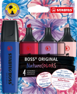 Stabilo BOSS ORIGINAL NatureCOLORS Wildflowers Edition 4 db-os szövegkiemelő készlet - 70/4-1-103-5