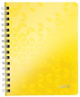 Leitz Wow A5 kockás sárga spirálfüzet - 46410016