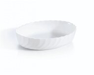 Luminarc - Trianon ovális sütőtál és tálaló, 36x29cm, fehér, bordázott, hőálló