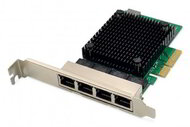 Assmann-DIGITUS 4 portos 2,5 gigabites Ethernet hálózati kártya, RJ45, PCI Express, Realtek chipset - DN-10136