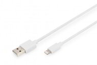 Assmann-DIGITUS Lightning - USB A adat-/töltőkábel, MFI tanúsítvánnyal 1.0M - DB-600106-010-W
