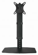 Gembird - Magasságban állítható, teljes mozgástartományú monitorállvány, fekete - MS-D1ST-02