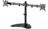 Gembird - Kétmonitoros asztali állvány (forgatható, dönthető, elfordítható), 13"-32" - MS-D2ST-02