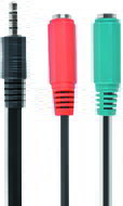 GEMBIRD - 3,5 mm-es audio + mikrofon adapterkábel, 0,2 m - CCA-417