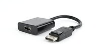 Gembird - DisplayPort - HDMI adapterkábel, fekete, bliszter - AB-DPM-HDMIF-002