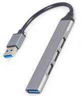 Gembird - 4 portos USB elosztó (1 db USB3, 3 db USB2), ezüst színű - UHB-U3P1U2P3-02