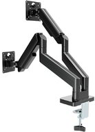 GEMBIRD - Asztali, állítható dupla monitorkar, 17"-32", fekete - MA-DA2-06