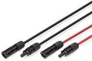 DIGITUS - napelemes kábelhosszabbító 5 m, 4 mm², MC4 csatlakozó, PV kábel 1500 V DC, UV-álló és időjárásálló, 2 kábel, 1x fekete, 1x piros - DK-SCEC64-0050