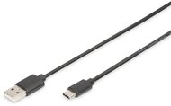 DIGITUS - USB-C csatlakozókábel, USB-A - USB-C 1,8m - AK-300154-018-S