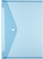 Herlitz PP A4 átlátszó kék patentos tasak