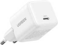 UGREEN - 30W USB-C GaN gyorstöltő fehér EU X513 - 65009