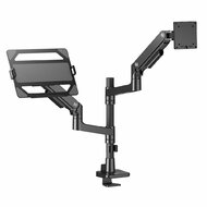 ACT - Single Monitor Arm and Laptop Arm Office Premium with Gas Spring Pole Mounted - AC8341