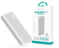 Devia - Kintone Series Lite 5 2xUSB/Type-C/microUSB 10.000 mAh fehér power bank - ST125643