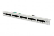 Assmann-DIGITUS CAT 3 ISDN patch panel, árnyékolatlan, szürke - DN-91325-1