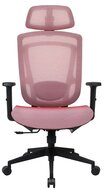 IRIS - ergonómikus, szövet-hálós irodai forgószék fej és háttámasszal - NIMBUS PIROS