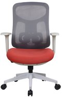 IRIS - ergonómikus, szövet-hálós irodai forgószék háttámasszal - AVALON NARANCS SZÜRKE