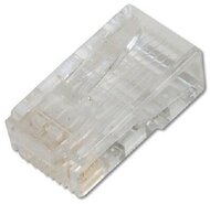DIGITUS - CAT 6 moduláris dugók kerek kábelhez, árnyékolatlan, átmenő csatlakozó 100db/csomag - AK-219602